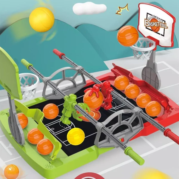 Brinquedo De Mesa De Basquete - Mini Jogo DeBasquete Com 10 Bolas - Imagem 15