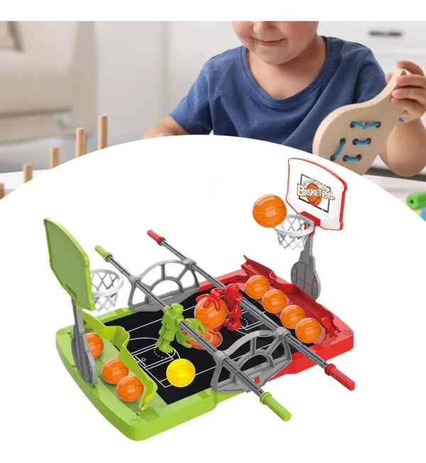 Brinquedo De Mesa De Basquete - Mini Jogo DeBasquete Com 10 Bolas - Imagem 8