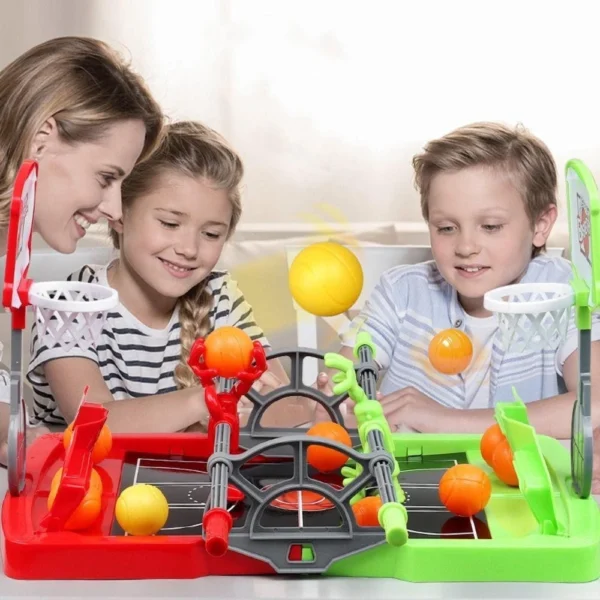 Brinquedo De Mesa De Basquete - Mini Jogo DeBasquete Com 10 Bolas - Imagem 6