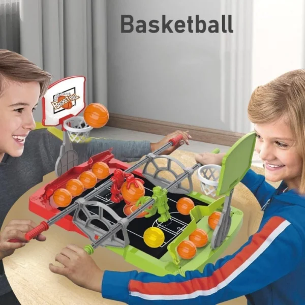Brinquedo De Mesa De Basquete - Mini Jogo DeBasquete Com 10 Bolas - Imagem 7