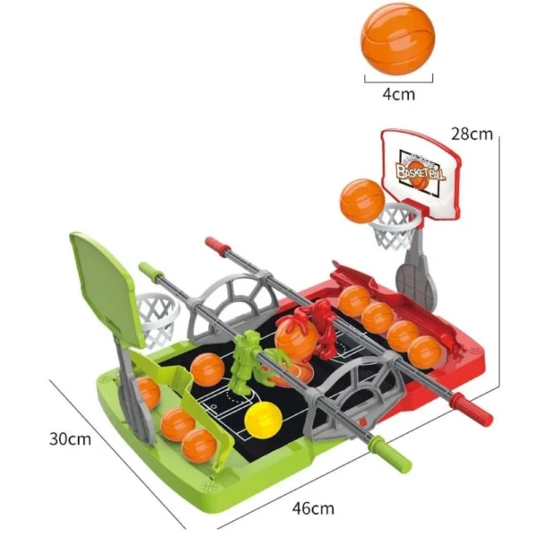 Brinquedo De Mesa De Basquete - Mini Jogo DeBasquete Com 10 Bolas - Imagem 16