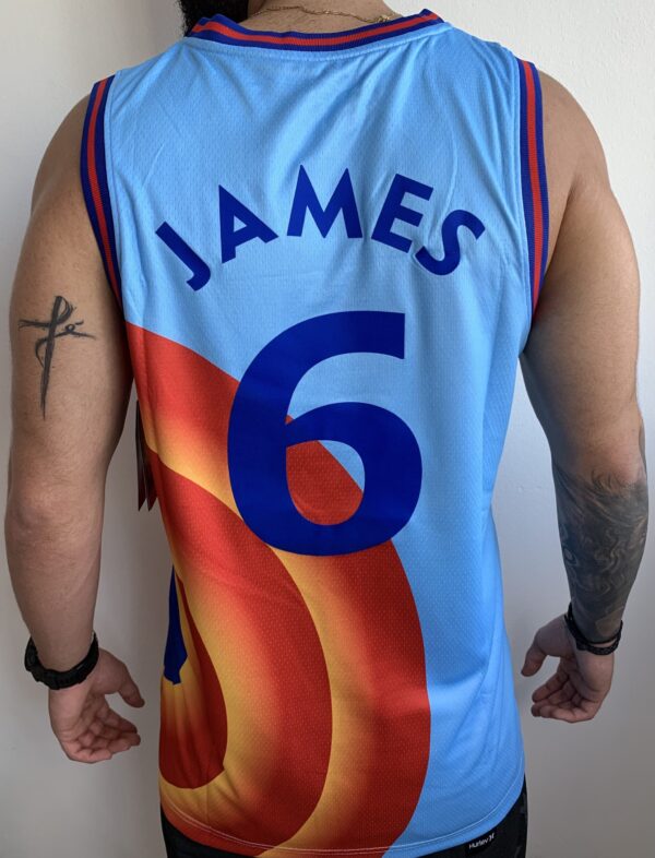 Camiseta Regata Basquete NBA Tune Squad Movie SPACE JAM 6 LeBron James - Imagem 2