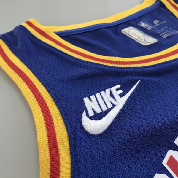 Camiseta Regata NBA Golden States Warriors Curry 30 Classic Edition Azul 2022 Nike - Imagem 14