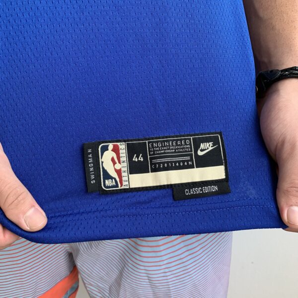 Camiseta Regata NBA Golden States Warriors Curry 30 Classic Edition Azul 2022 Nike - Imagem 8