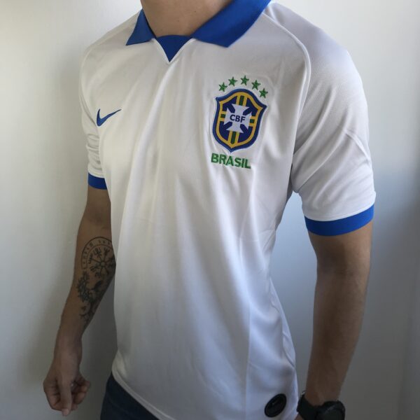 Camisa Brasil Seleção Brasileira Third Branca Copa Amércia 2019-2020 Nike - Imagem 3
