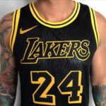 Camiseta Regata Basquete NBA Los Angeles Lakers Preta Mamba Negra - Black Mamba - Kobe Bryant 24 Edição Especial Nike