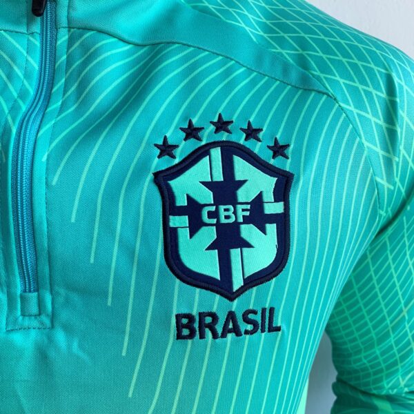 Brasil Conjunto Casaco Jaqueta e Calça Longa 2022 Nike - Imagem 3