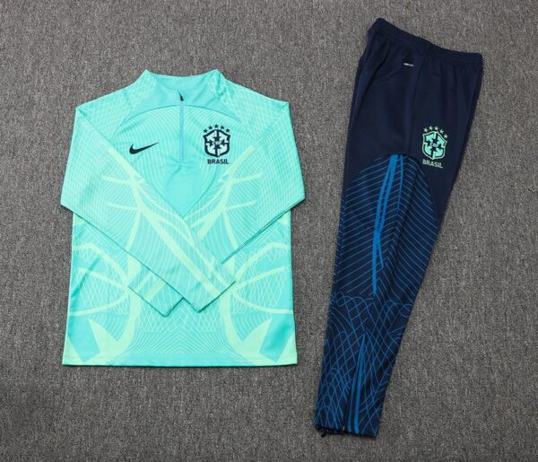 Brasil Conjunto Casaco Jaqueta e Calça Longa 2022 Nike - Imagem 11