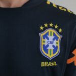 Camisa Seleção Brasil Treino Azul Petróleo 2022 Nike - Imagem 5