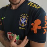 Camisa Seleção Brasil Treino Azul Petróleo 2022 Nike - Imagem 6