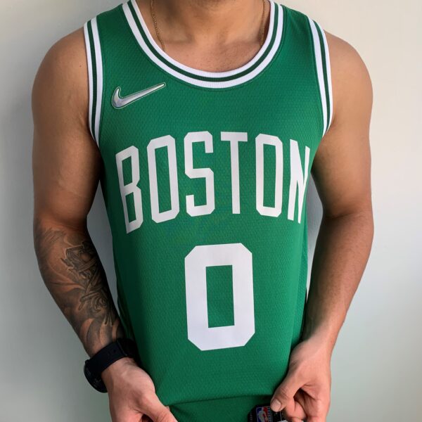 Camiseta Regata Basquete NBA Boston Celtics 0 Jayson Tatum Icon Edition Verde 2022 Nike - Imagem 3
