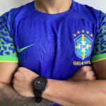 Camisa Brasil Seleção Brasileira Away Azul Torcedor Copa do Mundo Catar 2022 Nike