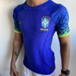 Camisa Brasil Seleção Brasileira Away Azul Jogador Copa do Mundo Catar 2023 Nike - Imagem 7
