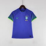 Camisa Brasil Seleção Brasileira Away Azul Feminina Copa do Mundo Catar 2023 Nike - Imagem 8