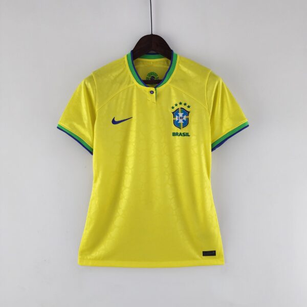Camisa Brasil Seleção Brasileira Home Amarela Feminina Copa do Mundo Catar 2023 Nike - Imagem 11