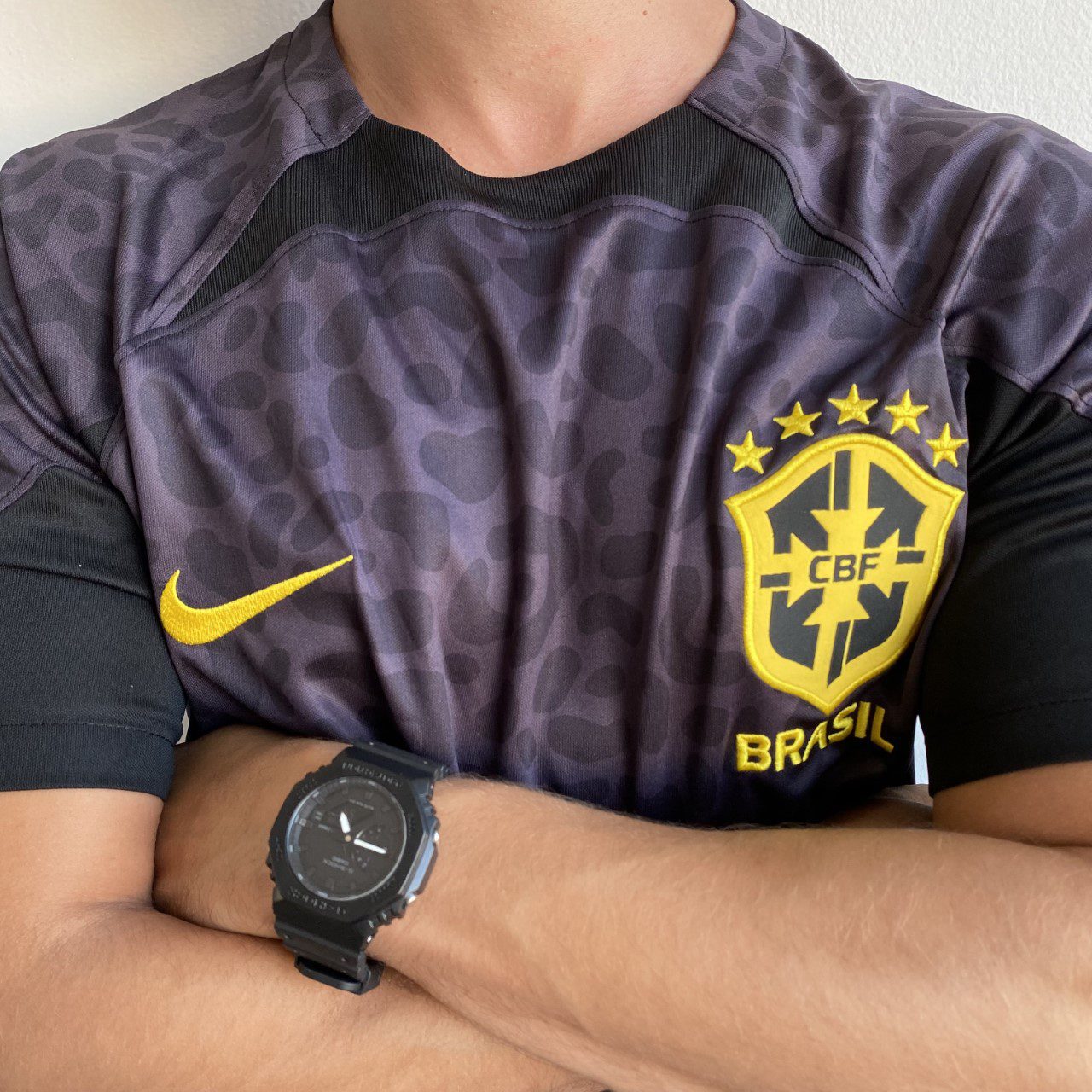 thumbnail_FullSizeRender Camisa Brasil Seleção Brasileira Goleiro Preta Torcedor Copa do Mundo Catar 2023 Nike - Imagem 1
