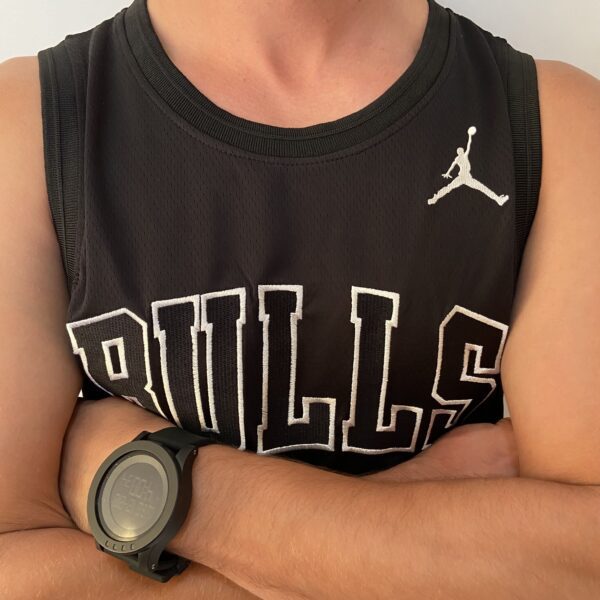 Camiseta Regata Basquete NBA Swingman - Chicago Bulls - Edição Especial - MVP Anéis - Edição Especial - Michael Jordan 23 - Preta Jordan - Imagem 5