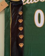 Camiseta Regata Basquete NBA Swingman Boston Celtics 0 Jayson Tatum City Edition Verde Dourada - Versão Especial - Bill Russell - 2023 Nike - Imagem 16