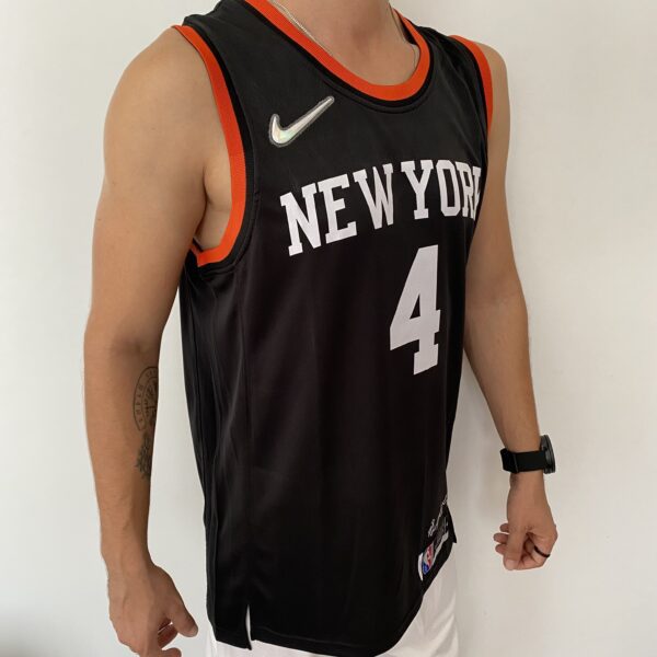 Camiseta Regata Basquete NBA Swingman Select - New York Knicks - Derrick Rose 4 - Novato do Ano - 2046 - Select Series Rookie Of The Year - Preta Nike - Imagem 6