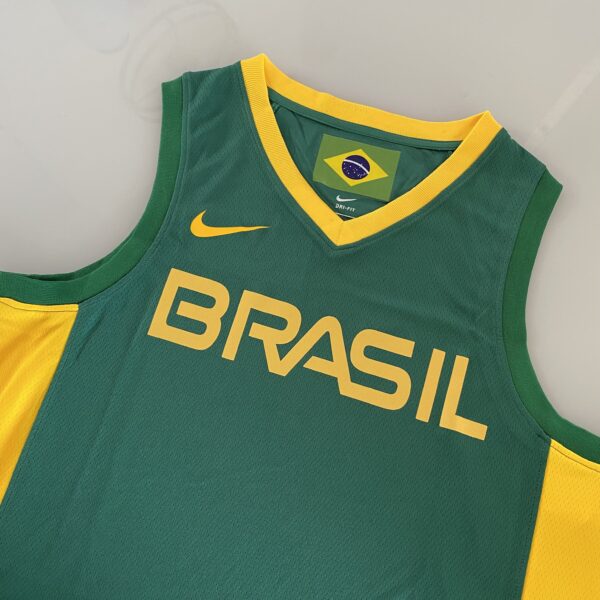 Camiseta Regata Basquete Brasil Verde 2021 Nike - Imagem 11