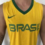 Camiseta Regata Basquete Brasil Amarela 2021 Nike - Imagem 4