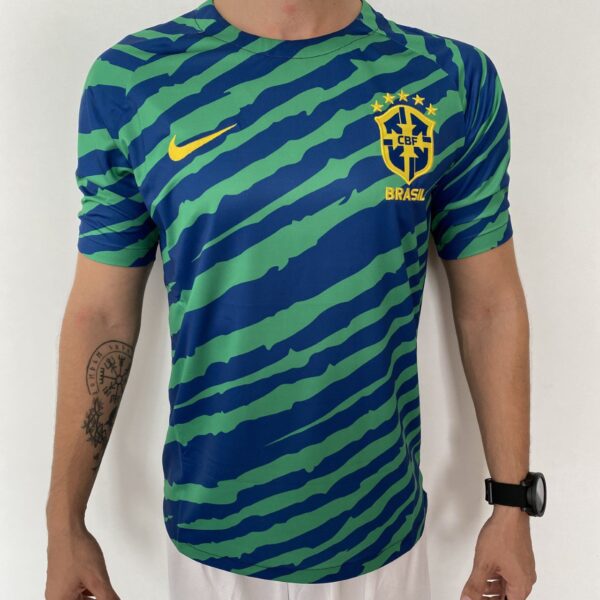 Camisa Seleção Brasil Pré-Match 2023 Copa Nike - Imagem 2