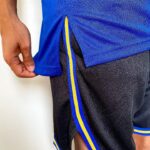 Short Bermuda Basquete NBA Golden State Warriors City Edition Preta 2022 Nike - Imagem 11