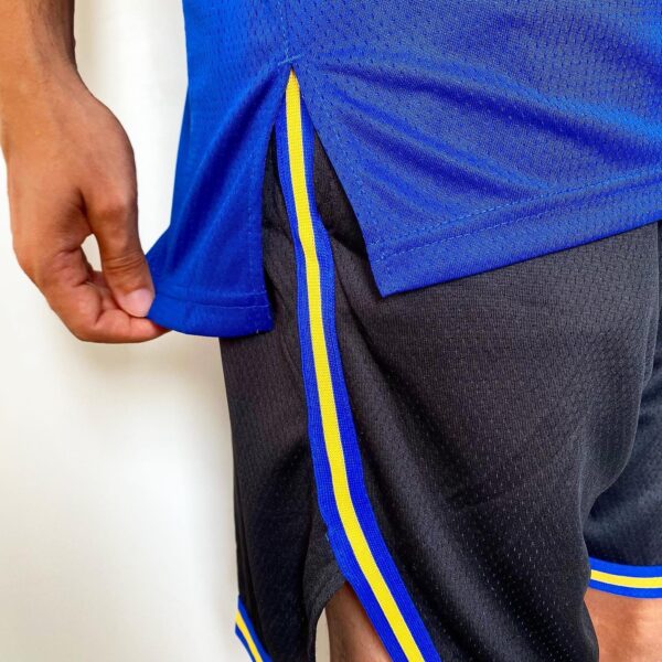 Short Bermuda Basquete NBA Golden State Warriors City Edition Preta 2022 Nike - Imagem 11