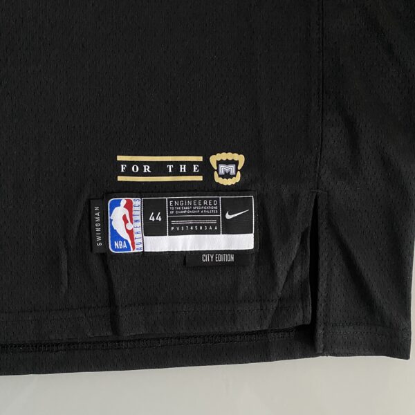 Camiseta Regata Basquete NBA Swingman Memphis Grizzlies Ja Morant 12 City Edition Preta 2023 Nike - Imagem 16