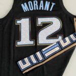 Camiseta Regata Basquete NBA Swingman Memphis Grizzlies Ja Morant 12 City Edition Preta 2023 Nike - Imagem 18