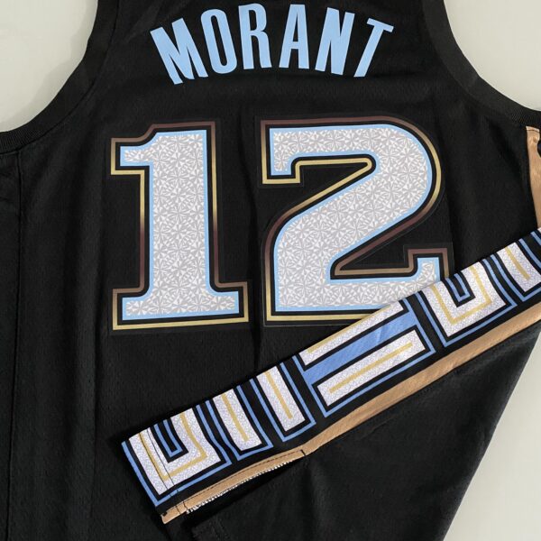 Camiseta Regata Basquete NBA Swingman Memphis Grizzlies Ja Morant 12 City Edition Preta 2023 Nike - Imagem 18