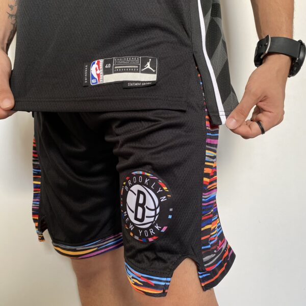 Camiseta Regata NBA Swingman Brooklyn Nets Kevin Durant 7 Statement Edition Preta 2023 Jordan - Imagem 9