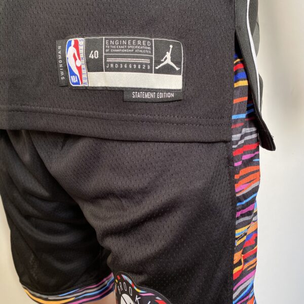 Camiseta Regata NBA Swingman Brooklyn Nets Kevin Durant 7 Statement Edition Preta 2023 Jordan - Imagem 10