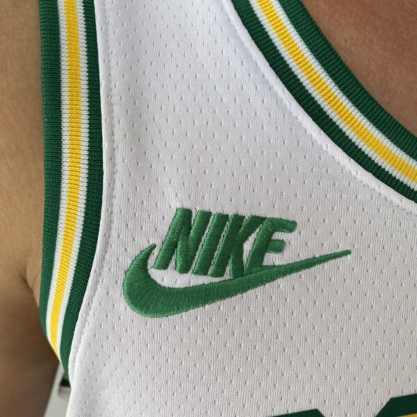 Camiseta Regata Basquete NBA Swingman Houston Rockets Green 4 Branca Classic Edition 2023 Nike - Imagem 4