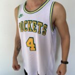 Camiseta Regata Basquete NBA Swingman Houston Rockets Green 4 Branca Classic Edition 2023 Nike - Imagem 7