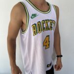 Camiseta Regata Basquete NBA Swingman Houston Rockets Green 4 Branca Classic Edition 2023 Nike - Imagem 8