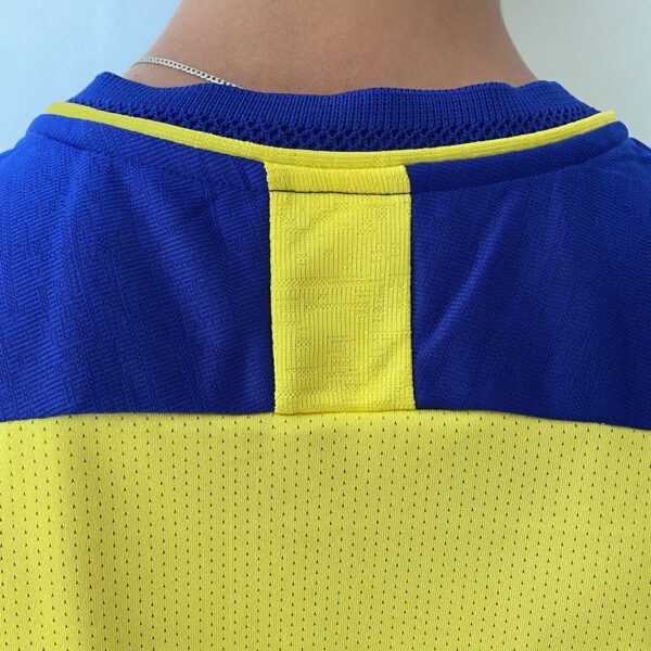 Camisa Al Nassr Home Versão Jogador Cristiano Ronaldo 7 CR7 2023 Duneus Amarela - Imagem 18