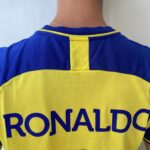 Camisa Al Nassr Home Versão Jogador Cristiano Ronaldo 7 CR7 2023 Duneus Amarela - Imagem 19