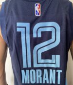 Camiseta Regata NBA Swingman Memphis Grizzlies Ja Morant 12 Icon Edition Azul 2022 Nike - Imagem 12