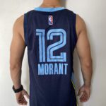 Camiseta Regata NBA Swingman Memphis Grizzlies Ja Morant 12 Icon Edition Azul 2022 Nike - Imagem 11