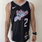 Camiseta Regata NBA Los Angeles Clippers Kawhi Leonard 2 City Edition 2023 Preta Colorida Nike