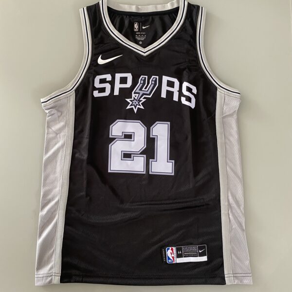 Camiseta Regata NBA Swingman San Antonio Spurs - Tim Duncan 21 - Icon Edition Preta Nike - Imagem 13