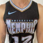 Camiseta Regata Basquete NBA Swingman Memphis Grizzlies Ja Morant 12 City Edition Preta 2023 Nike - Imagem 2