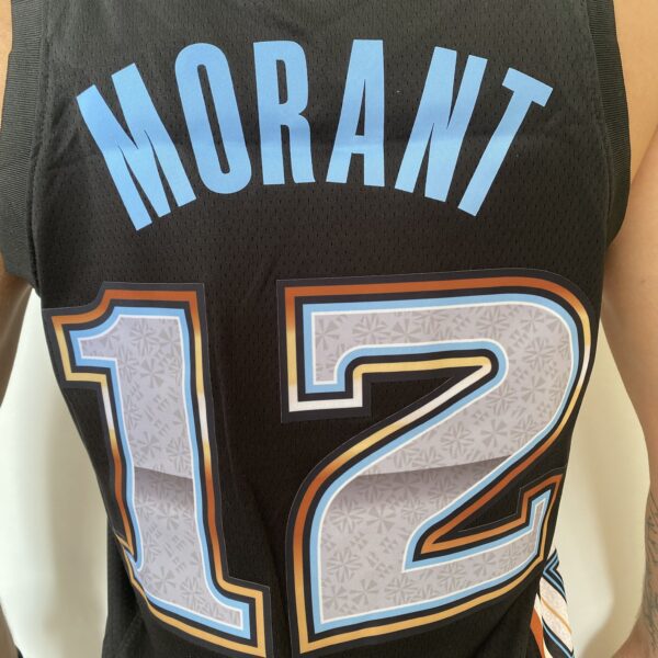 Camiseta Regata Basquete NBA Swingman Memphis Grizzlies Ja Morant 12 City Edition Preta 2023 Nike - Imagem 13