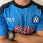 Camisa Napoli Home 2023 Jogador Azul EA7 Armani - Imagem 6