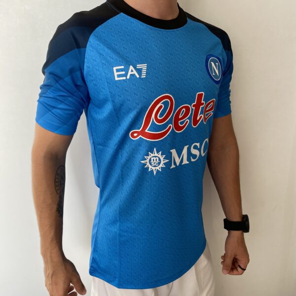 Camisa Napoli Home 2023 Jogador Azul EA7 Armani - Imagem 8