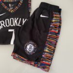 Kit Conjunto Camiseta Regata e Bermuda Short Basquete NBA Brooklyn Nets City Edition Nike - Imagem 11