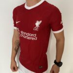 Camisa Liverpool Home Versão Jogador 2024 Vermelha Nike - Imagem 8