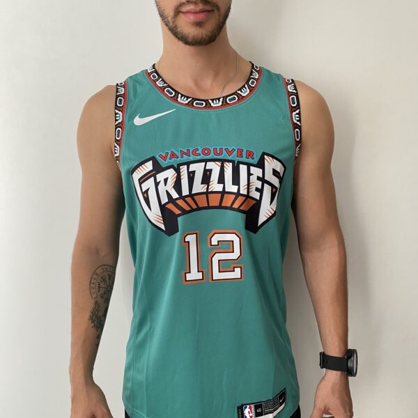 Camiseta Regata Basquete NBA Swingman Memphis Grizzlies Ja Morant 12 City Edition Verde 2023 Nike - Imagem 2