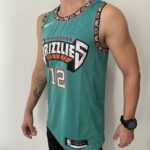 Camiseta Regata Basquete NBA Swingman Memphis Grizzlies Ja Morant 12 City Edition Verde 2023 Nike - Imagem 9